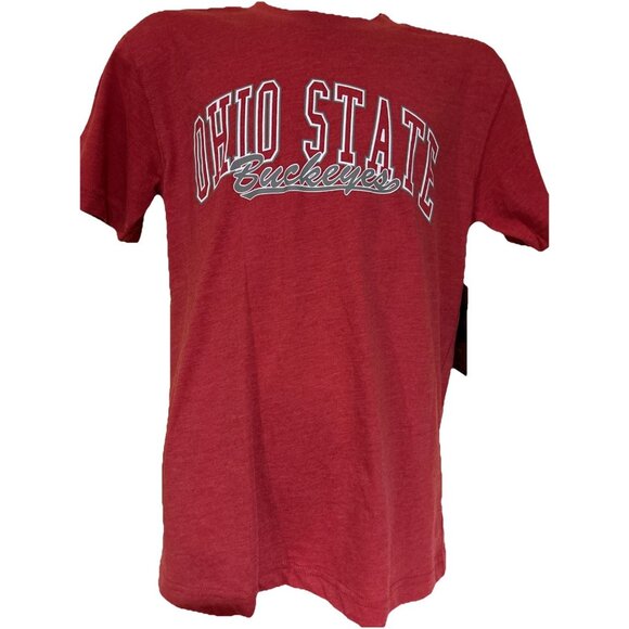 NEW Ohio State Buckeyes Colosseum Red Crew Neck Tee Shirt Youth M 12-14 - Picture 1 of 6